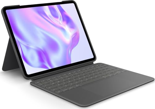 Logitech Combo Touch iPad Pro 13 Pouces (M4)(2024) Keyboard Case - Clavier rétroéclairé détachable avec béquille, Frappe Confortable, Mode Multi-Usage - QWERTY