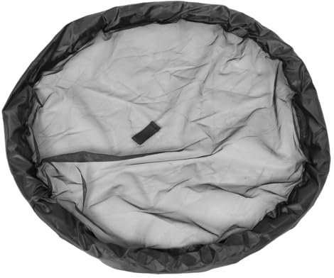 PAMINGONO schwimmende Pflanzeninsel Teichnetz schwimmender Pflanzenring Stoff Black