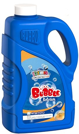 Babuloo 1.2L/41oz Concentrated Bubble Solution Refill [up to 12 Litre], Bubble Mixture Solution for All Bubble Toys Bubble Machine Bubble Gun Bubble Wand, Bubbles for Kids Outdoor Party Wedding
