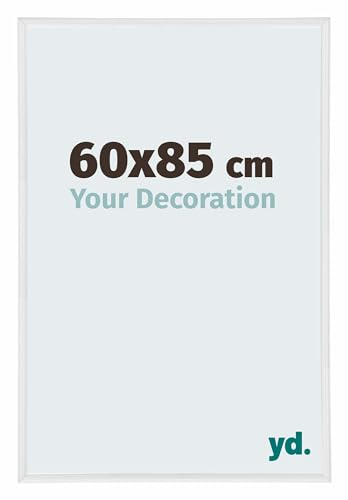 yd. Your Decoration - Marco para Puzzle 60x85 - Blanco Muy Brillante - Marco para Puzzle 1500-2000 piezas - Plástico Marco de foto - Annecy