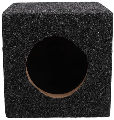 MOLUCKFU Caisson de Basses Carré en Bois 5 Pouces pour Voiture, Enceinte Vide, Boîtier Audio DIY Compatible, Kit d'Installation Audio Automobile, Caisson Haut-Parleur Camion Adaptable