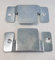 GREEN COUNTY HARDWARE Robuste Wandhalterungen mit Verriegelung, Silber, aus Eisen, für schwere Spiegel, Kopfteile und Hängeschränke, Wandmontage, 2 Stück, 10.2 x 5 cm