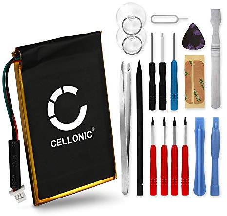 CELLONIC, Akku Navi kompatibel mit Garmin Edge 705, Edge 605, Nüvi 465 (1250mAh, 3.7V) + Werkzeug-Set