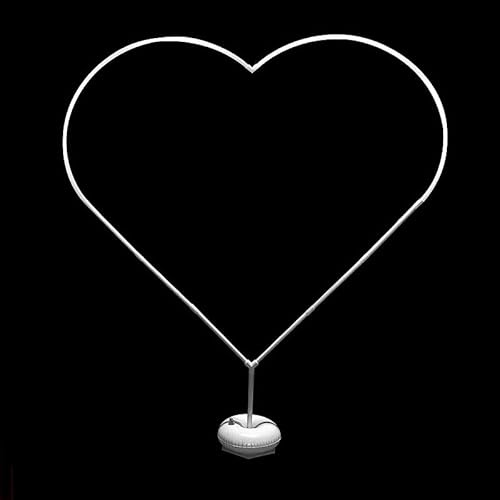 Kit de support de colonne de ballon, grand support d'arche de ballon en forme de coeur, support de fond portable pour fête d'anniversaire, mariage, remise des diplômes et fête prénatale