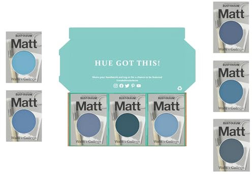 Rust-Oleum Wall Paint in Matt Finish - Deep Blue Tester Box