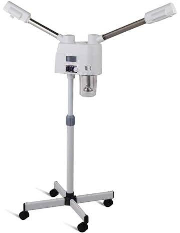 Karlhome Professional Facial Steamer, Hot and Cold Mist, Adjustable Height | Ozone Humidifier Sprays Moisturizing Hot and Cold Mist for Home Beauty Salon, Personal Skin Care, Deep Cleaning