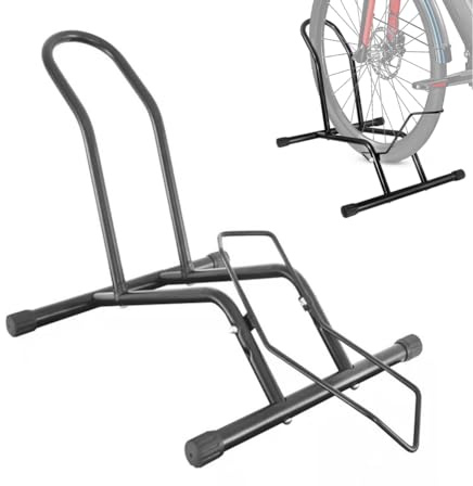 DUNTSEI Bike Stand Stable Bicycle Stand Easy Parking Bike Floor Stand,Indoor Cycle Stand Portable and Space Saving Fit 16-29 Bikes MAX Tyre Width3.35