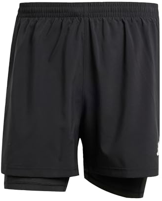 adidas Herren Own the Run Climacool 2in1 Short, Black, XS