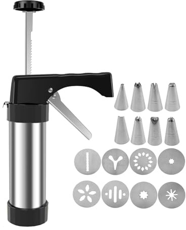 Macchina Churros Hollow Multifunzionale Siringa Da Pasticceria In Acciaio Kit Per Churro Domestico Fornito Con 8 Punte Per Tubazioni In Acciaio