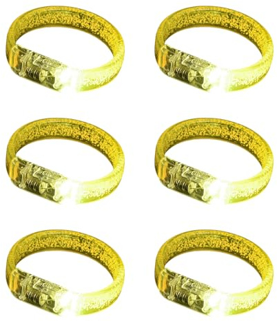 6pcs Colorful LED Bubble Braccialetti Per Eventi Notturni Che Si Illuminano Al Buio Braccialetti Gioielli Per Feste E Notte Evento Concerto E Festival Indossare