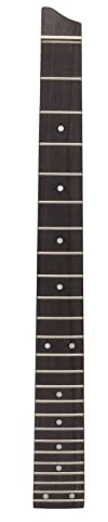 Mástil de guitarra mate, 25 trastes, vástago de guitarra eléctrica sin cabeza, diapasón de palisandro, mástil de arce, incrustaciones laterales para una fácil instalación,