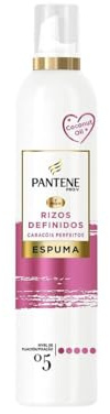 Pantene Pro-V Espuma Rizos Perfectos Nutritiva y Protectora del Calor, con Aceite de Coco, 300 ml