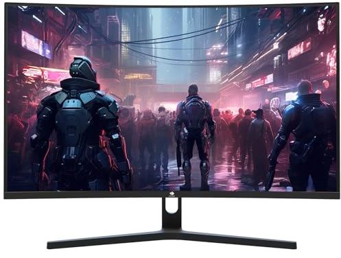 Z-Edge Curved Gaming Monitor 27 Inch 180Hz 1ms MPRT Full HD 1080P VA Panel 1500R 16:9 Curved LED Monitor, FreeSync HDR10, DisplayPort & HDMI Port, Support VESA 100x100mm (2025 Version)