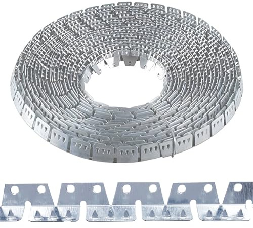 LC LICTOP Lot de 6 bandes de fixation flexibles en métal pour ameublement, canapé, chaise, fabrication de 10 m de long