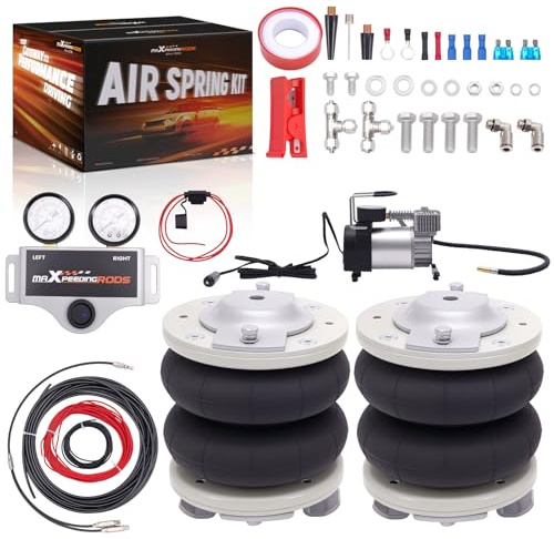 maXpeedingrods Kit de 2 suspensiones neumáticas + compresor de 12 V para Fiat Ducato, para Citroën Relay y para Peugeot Boxer