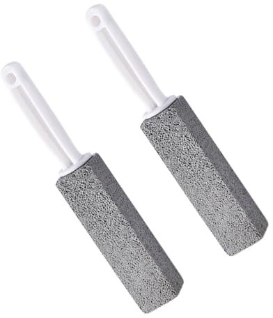 2 pezzi pietra pomice detergente per WC con maniglia per uso domestico rimuove ruggine calcare macchie di acqua dura per WC lavabi
