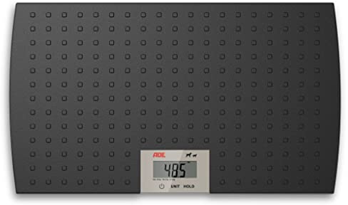 ADE Digitale Tierwaage bis 100 kg | für Hunde und Katzen | Hundewaage bis 65 cm Rückenlänge | L