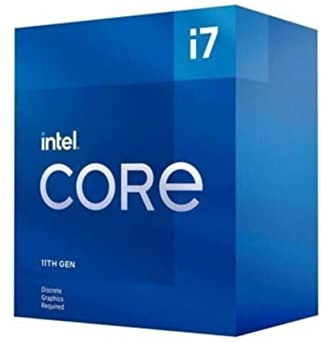 Intel® Core™ Procesador de sobremesa Core i7-11700F 8 núcleos hasta 4.9 GHz LGA1200 (chipset Intel Serie 500 y Serie 400 selecto) 65W