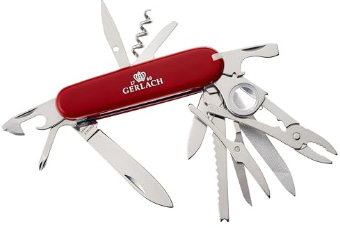Gerlach Assist 20 fickkniv vikkniv utomhuskniv multifunktionell kniv 20 funktioner