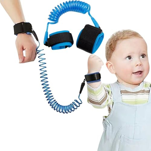Bracciale Sicurezza Bambino,Braccialetto Anti-Smarrimento per Bambini,Braccialetto Antismarrimento Corda Passeggio,Anti-Lost Polso Regolabile Bracciale Sicurezza,Adatto per Neonati Bambini Anti Perso
