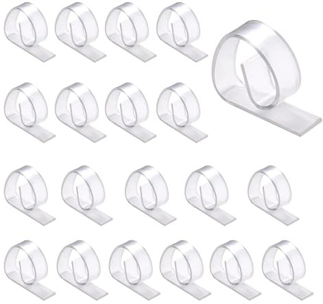 20 Pcs Table Clips for Table Cloth, Clear Table Cloth Clip Windproof Tablecloth Clips Table Cloth Clips for Inside Table Indoor Outdoor Camping Christmas Wedding Party