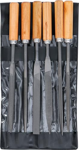 BGS Diy 50201 | Jeu de limes aiguilles | Manche en bois | 100 mm | 6 pièces