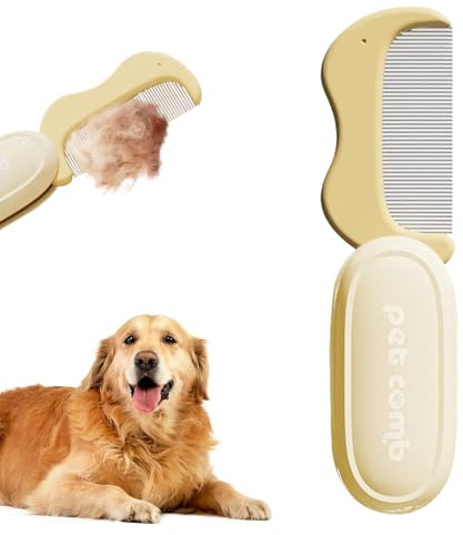 Spazzola Per Cani Per La Pettine Snodante Rimozione Sottopelo Morto A Pelo | Spazzola Cani Gatti Forniture Toelettatura Strumento Rimozione Pelo Pulizia Lungo E Corto Interno Cucciol