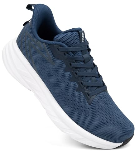 ODCKOI – breda slip-on-sneakers för män, halksäkra och bekväma för promenader, jogging, fritidsaktiviteter och löpning på väg
