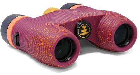 Nocs Provisions Standard Issue 8x25 Waterproof Binoculars, 8X Magnification, Bak4 Prism, Wide View Multi-Coated Lenses for Bird Watching, Hiking & Backpacking - Golden Hour Pink LTD