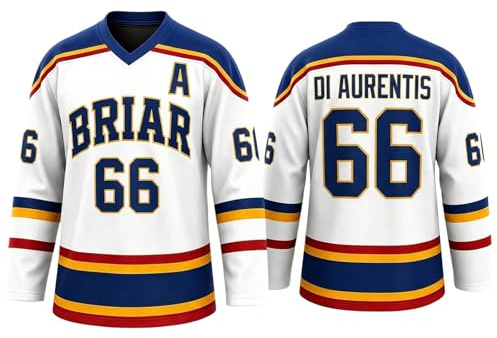 Maillot de Hockey Grahams 44 Sweatshirt pour Enfants Col V Uniforme de Hockey sur Glace Casual Manches Longues T-Shirt Top Comfort Training Clothing (01-2-Dark Blue, 15-16 Years)