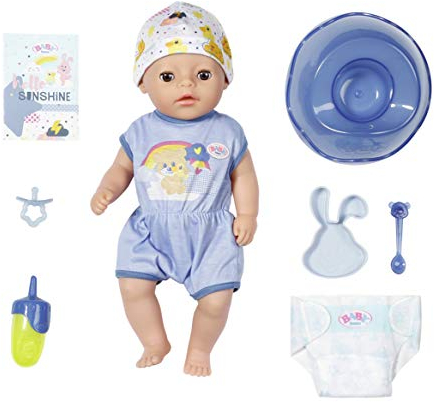 BABY born Soft Touch - Muñeco Little Boy 36 cm, Para Manos Pequeñas, Promueve la Empatía y las Habilidades Sociales, Para Niños a Partir de 2 Años, Con Muñeco, Vestidos y Accesorios