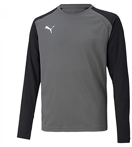 Puma teamPACER GK LS JERS Maglietta a Maniche Lunghe, Grigio Perla (Smoked Pearl), 7 Años Uomo