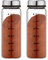 TAMUME 2pcs Agitatori per Spezie, Sale e Pepe in Vetro con Misure, Regolabili con Fori di Diverse Dimensioni per Condimenti (300ml*2)
