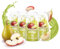 Mijuwi - Sirup zuckerfrei & kalorienfrei 4x Apple & Pear - Getränkesirup für Wasser & mehr im praktischen 48ml Squeeze-Fläschchen – Fruchtiger Geschmack – Klein & handlich für bis zu 6-8L Getränke