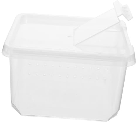 TOYANDONA Spider Box Reptile Feeding Box for Small Feed Bin Use As Habitat Enclosure for Tarantula Gecko Tank Creative Feed Bin for Insect Tank