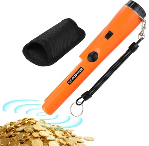 Metal Detector Pinpointer, Waterproof Handheld Pin Pointer Wand for Adults, Kids High Sensitivity 360°Detection Search Treasure Pinpointing Finder Probe for Locating Gold, Coin
