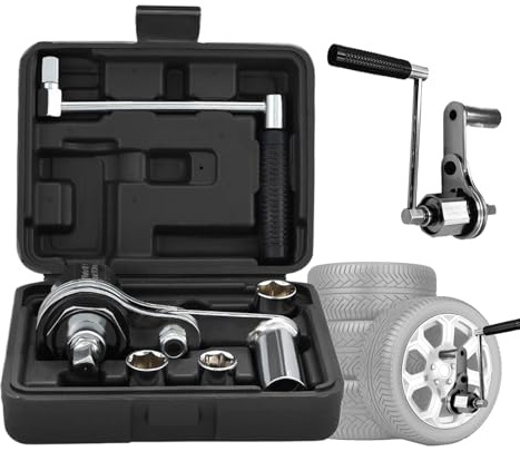 Yulokdwi Clé à Moindre Effort,Clé à Écrous de Roue - Démonte Roue avec Douilles Kit Changement Pneu pour Véhicules Atelier Garage Camions Entretien Roues