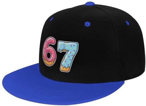 KWQDOZF Lustige 67 Flat Brim Bill Hut Kinder Six Seven Hut Trucker Cap für Jungen und Mädchen