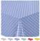 Home Direct Wachstuch Tischdecke Abwaschbar Eckig 140 x 180 cm Kleine Tupfen Blau Grau