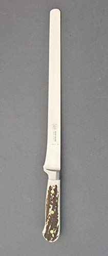 DUE BUOI Coltello FORGIATO PROSCIUTTO da Chef - Manico Cervo