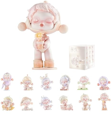 POP MART SKULLPANDA Warmth Series, SKULLPANDA Blind Box Figures, Random Design Action Figures Collectible Toys Home Decorations, Holiday Birthday Gifts for Girls and Boys, Single Box