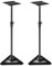 KOMFOTTEU Set di 2 supporti regolabili in altezza da 97 a 157 cm, stabile con struttura a tre zampe, in ferro fino a 50 kg, supporto per casse, colore nero