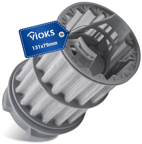 VIOKS Passoire grossière + micro-filtre de rechange pour lave-vaisselle Bosch Siеmens 00645038 645038 - Filtre à saleté + filtre fin pour lave-vaisselle iQ300 Logixx PerfectDry Serie 2 Série 4 Série 6
