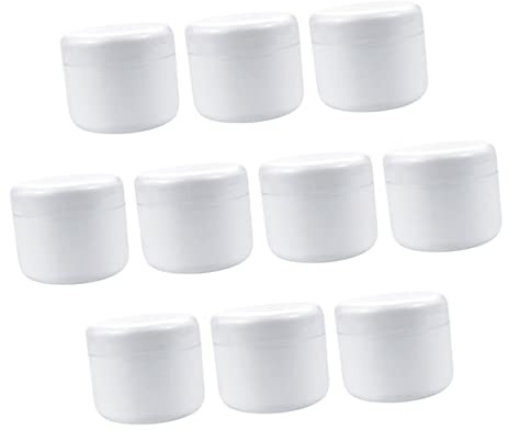 Beatifufu 10 St Läckagesäkra Krämburkar Plastbehållare för Ansiktskräm Resvänliga Kosmetikburkar Praktiska för Lotion och Kroppssmör för Resor och Dagligt Bruk