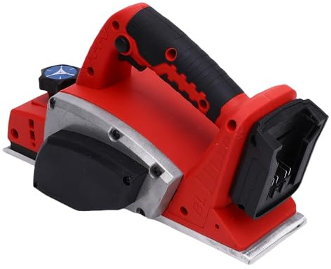 YWBL-WH Cepilladora Eléctrica Inalámbrica sin Escobillas, Herramienta para Trabajar la Madera de 15000 RPM con Ranura en V y Profundidad Ajustable de 0-2 Mm para Baterías 48-11-1840