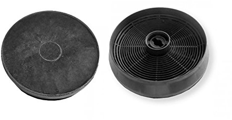 Aktivkohlefilter für Respekta MIZ 2050 - Kohlefilter für Dunsthaube - Dunsthaubenfilter - Haubenfilter - runder Filter für Dunstabzugshaube - 2 Stück