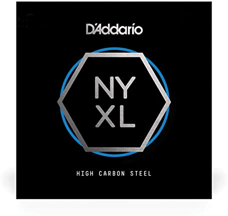 D'Addario NYS0085 Einzelne Gitarrensaite aus reinem Stahl, .0085