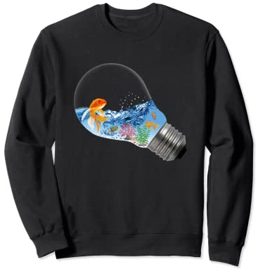 Aquarist aquaristic aquarium in a lightbulb Sweatshirt