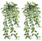 Plantes Artificielles Interieur avec Pots, 2 Plante Artificielle Tombante en Pot, Lierre Artificielle Fausse Plante Deco, Faux Plante, Plantes Suspendues Artificielles pour Balcon, Cuisine, Bureau
