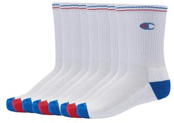 Champion C20013 Lot de 9 paires de chaussettes de tennis Unisexe Taille 35-46, Blanc., 43-46